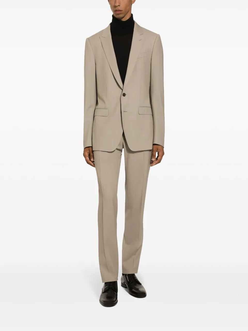 tonal-striped two-piece suit