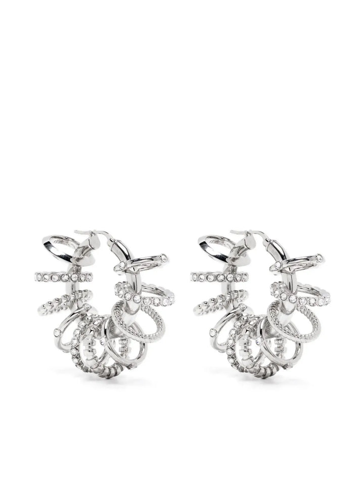 Multi Ring hoop earrings