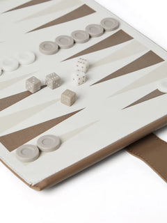 leather backgammon set
