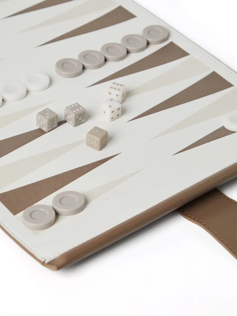 leather backgammon set