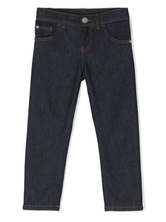 Medusa-plaque slim-leg jeans