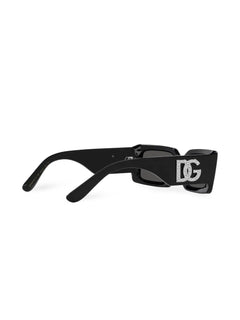 crystal-embellished rectangle-frame sunglasses