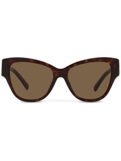 tortoiseshell-effect butterfly-frame sunglasses