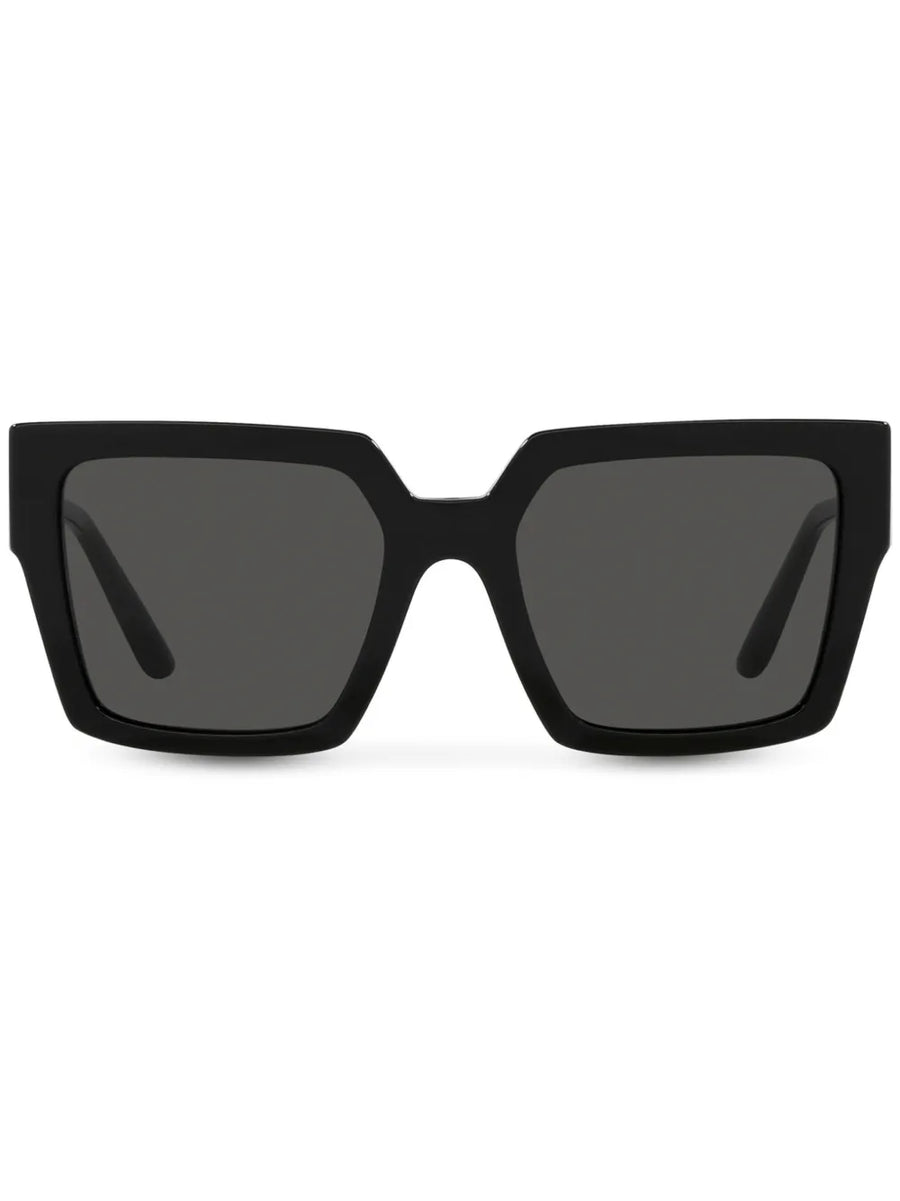 crystal-embellished square-frame sunglasses