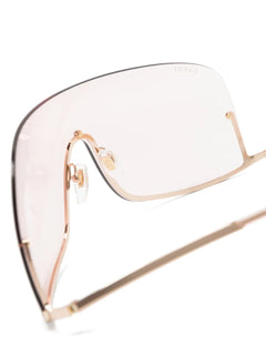 oversized retro-frame sunglasses