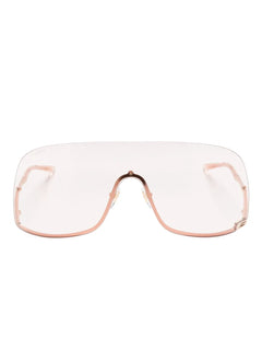 oversized retro-frame sunglasses