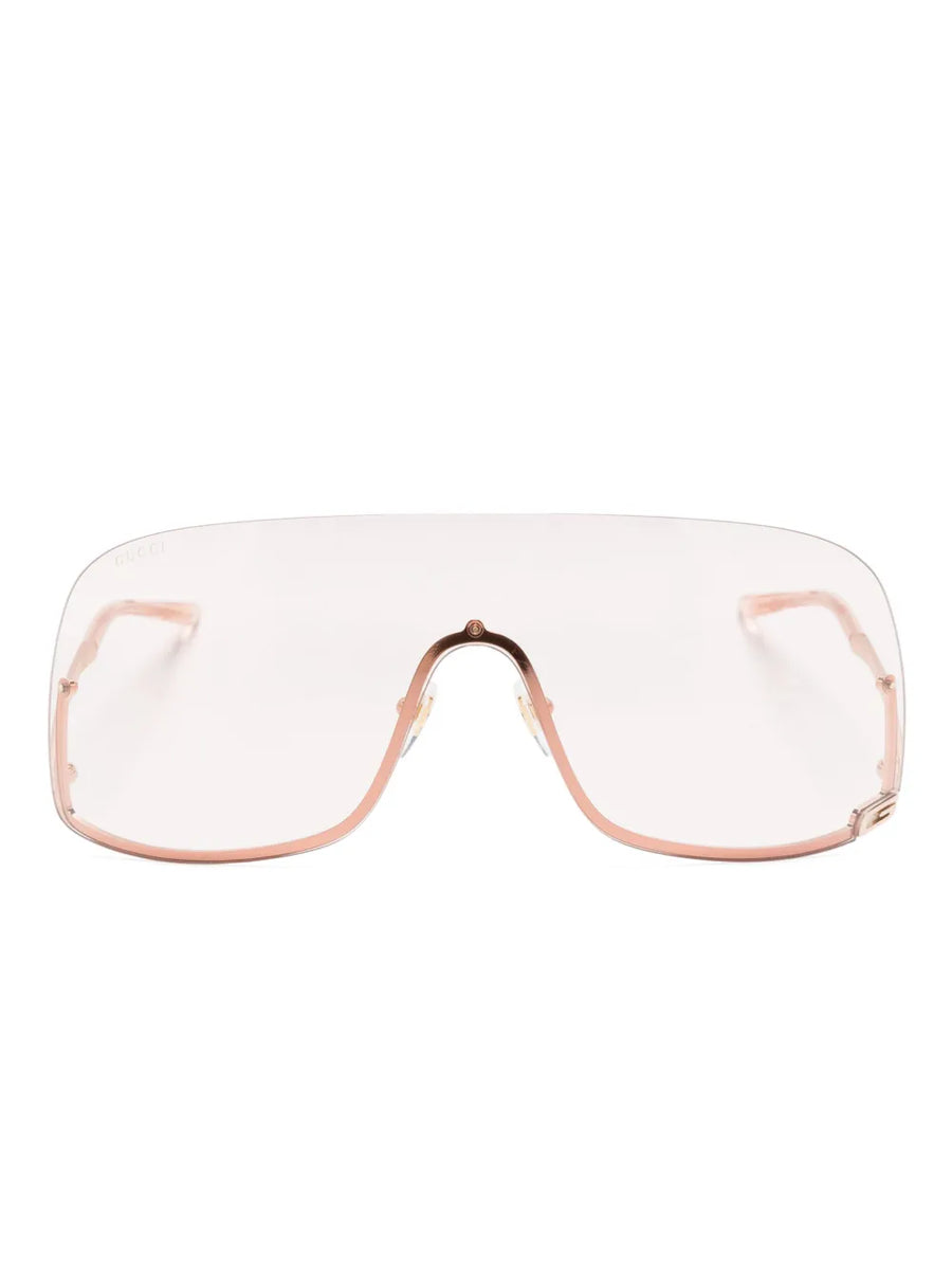 oversized retro-frame sunglasses
