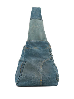 The Deconstructed Denim Sack bag
