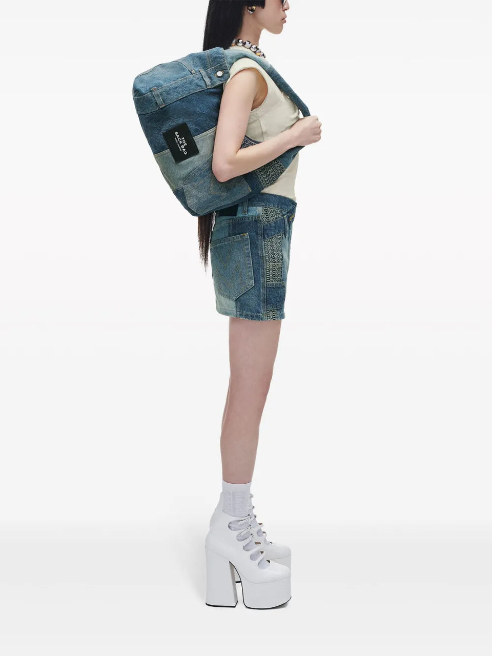 The Deconstructed Denim Sack bag