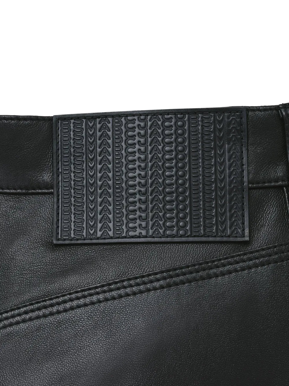 wide-leg leather trousers