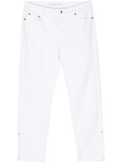 cropped cotton jeans