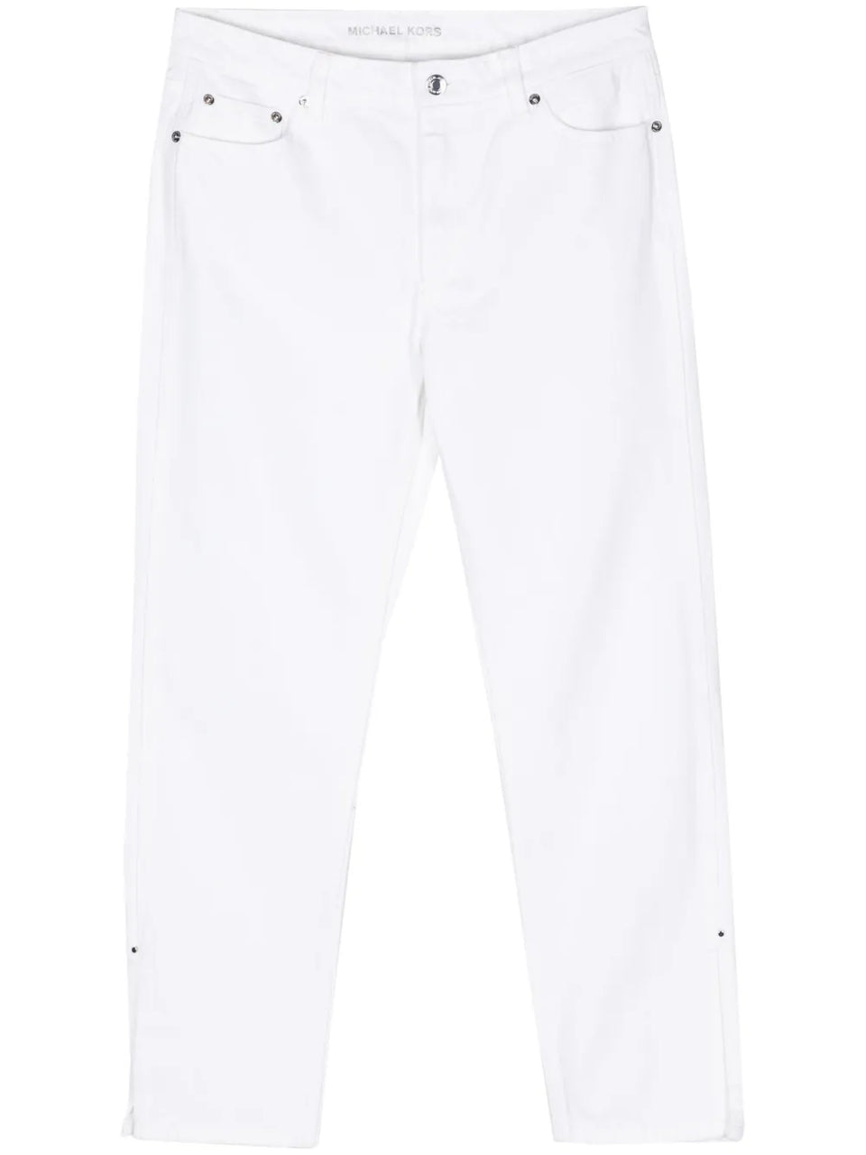 cropped cotton jeans