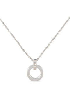 1980s pre-owned crystal-embellished pendant necklace