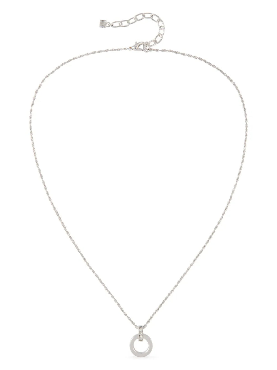 1980s pre-owned crystal-embellished pendant necklace