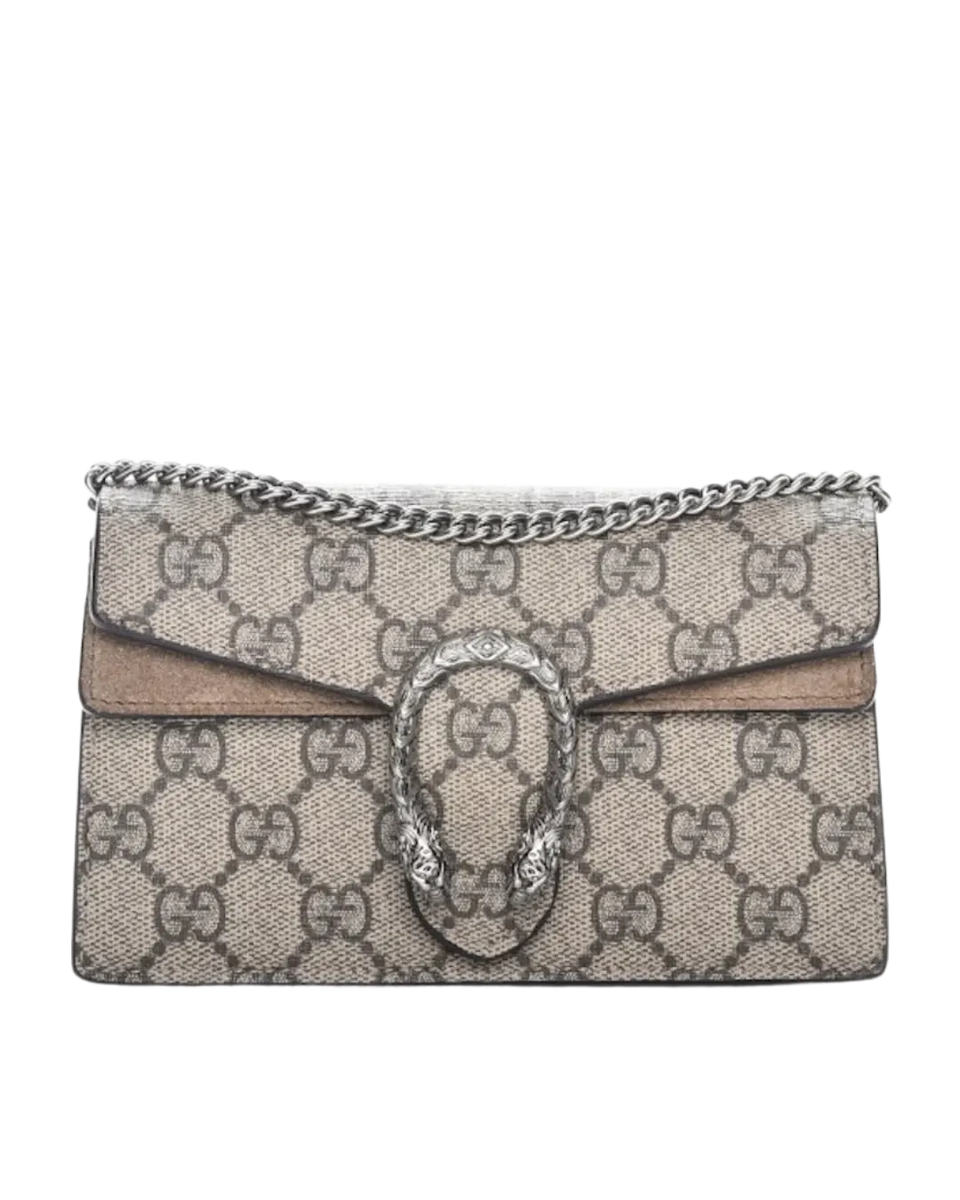 Gucci Dionysus Gg Supreme Super Mini Beige