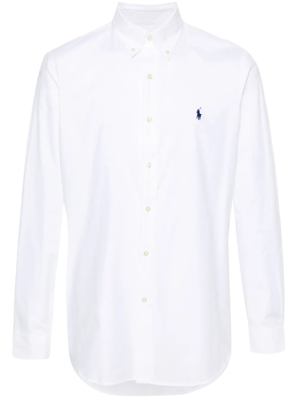 Polo Pony-embroidered poplin shirt