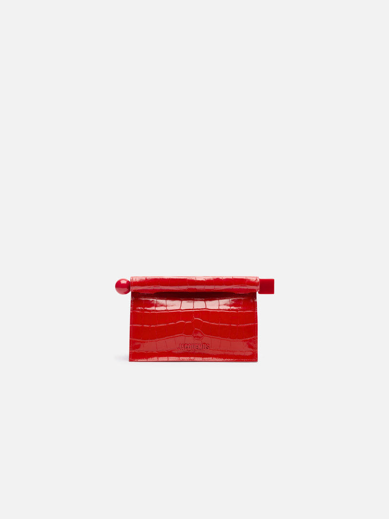 Jacquemus La Petite Pochette Rond Carré Red