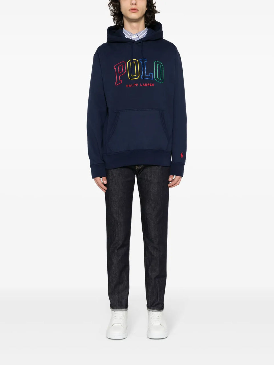 embroidered-logo Hoodie