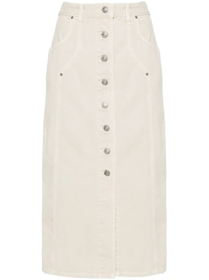 Vandy denim midi skirt