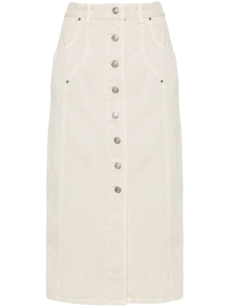 Vandy denim midi skirt