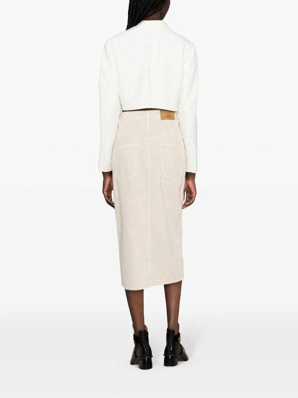 Vandy denim midi skirt