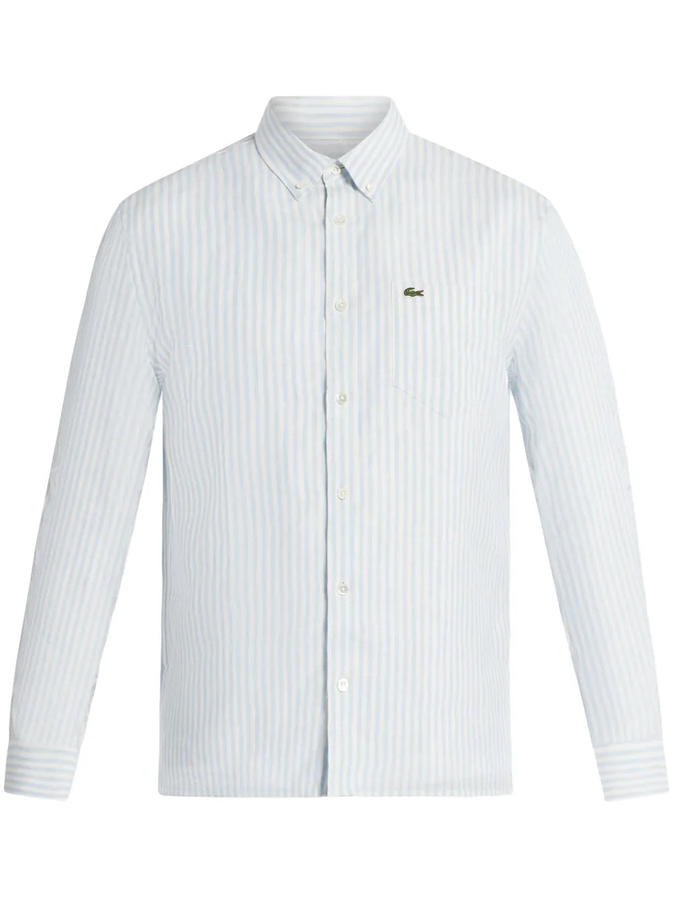 logo-appliqué striped shirt