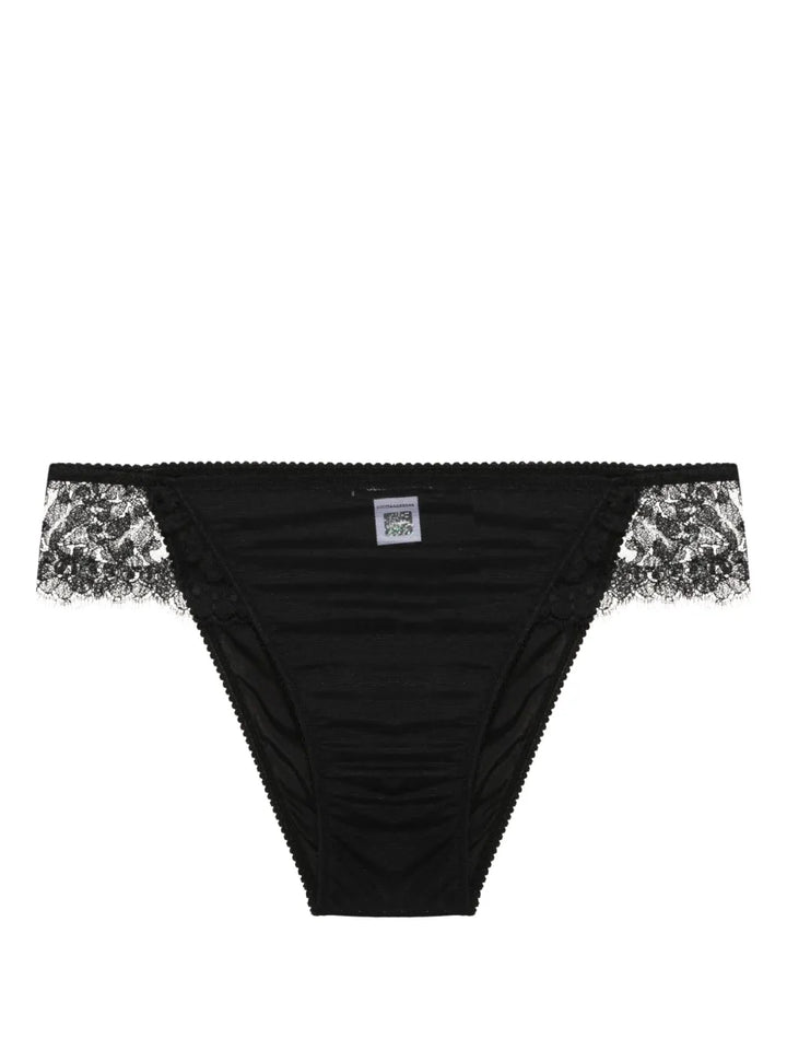 floral-lace briefs