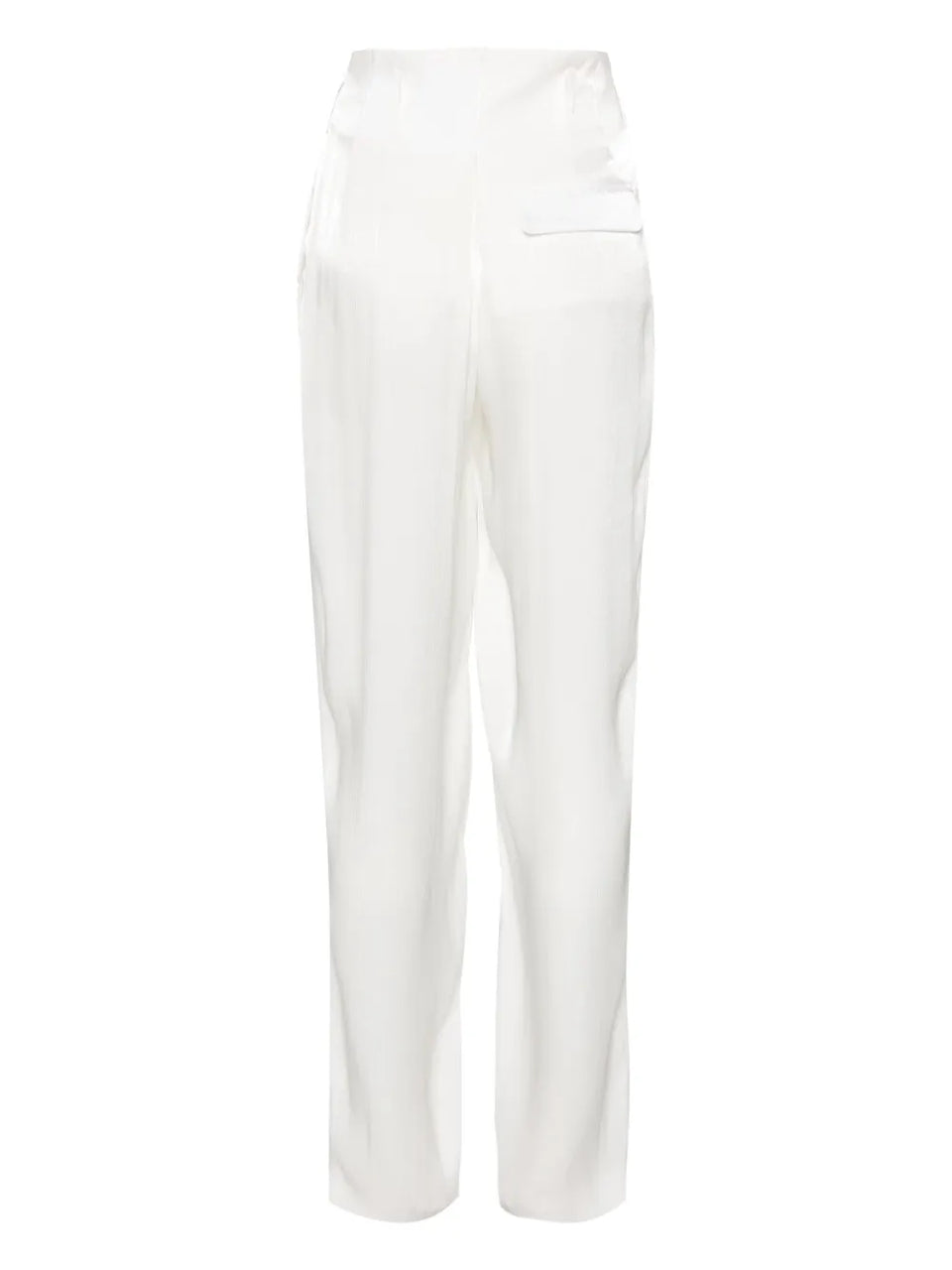 wide-leg satin trousers