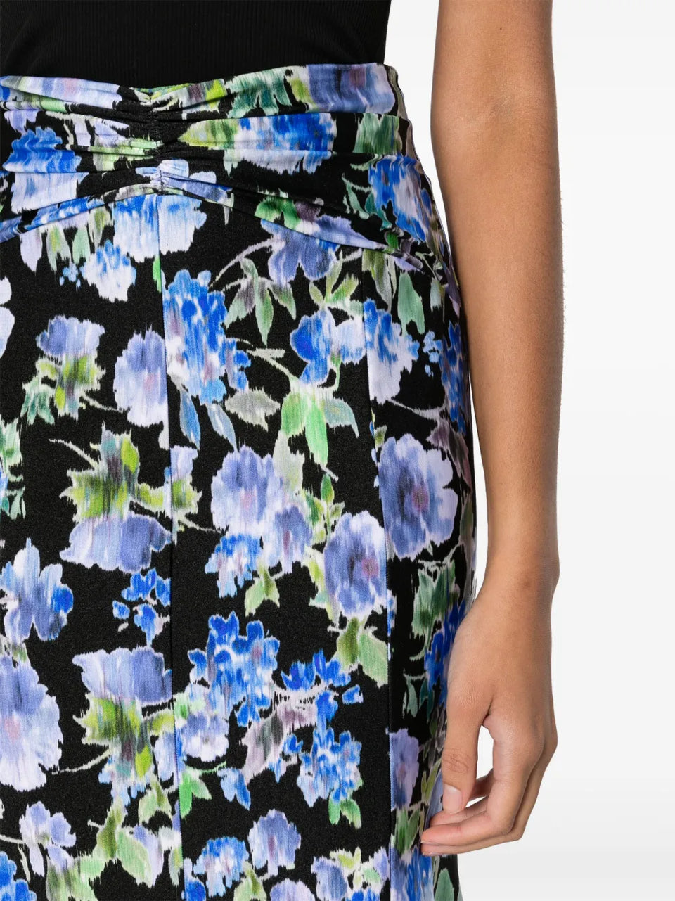 Floral Print Midi Skirt