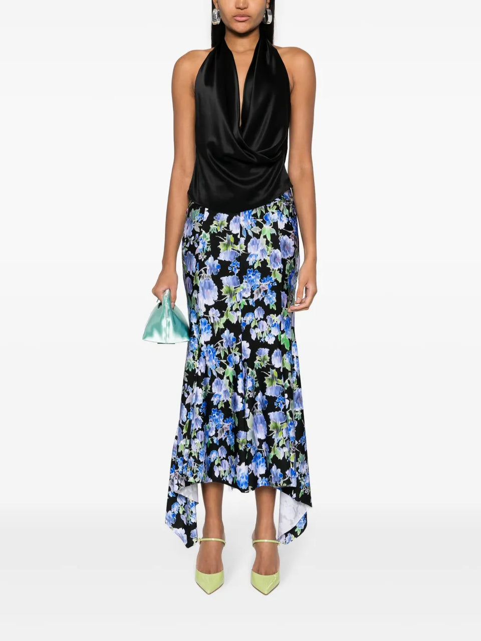 Floral Print Midi Skirt