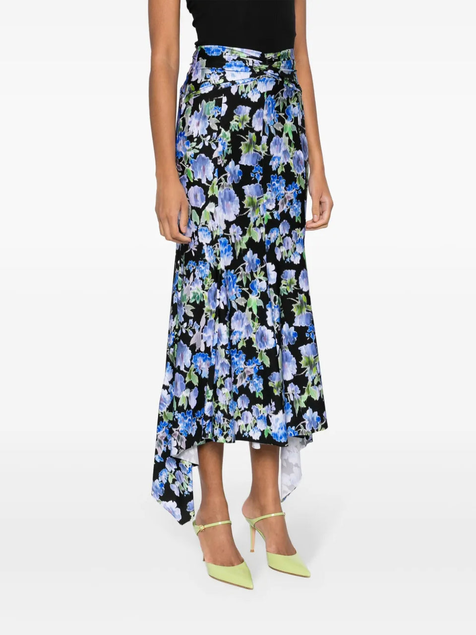 Floral Print Midi Skirt
