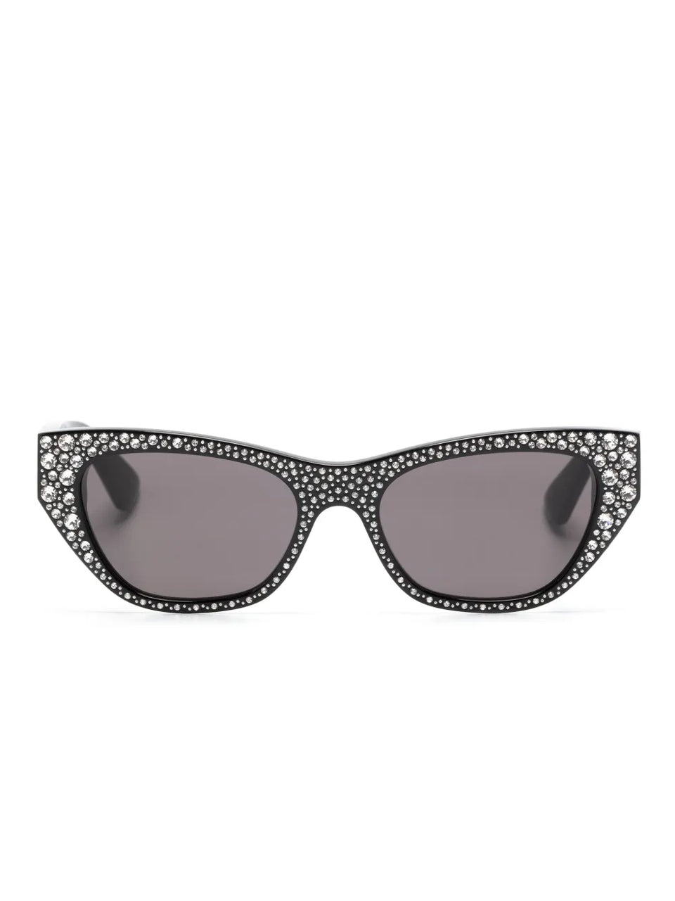 rhinestone-embellished cat-eye sunglasses