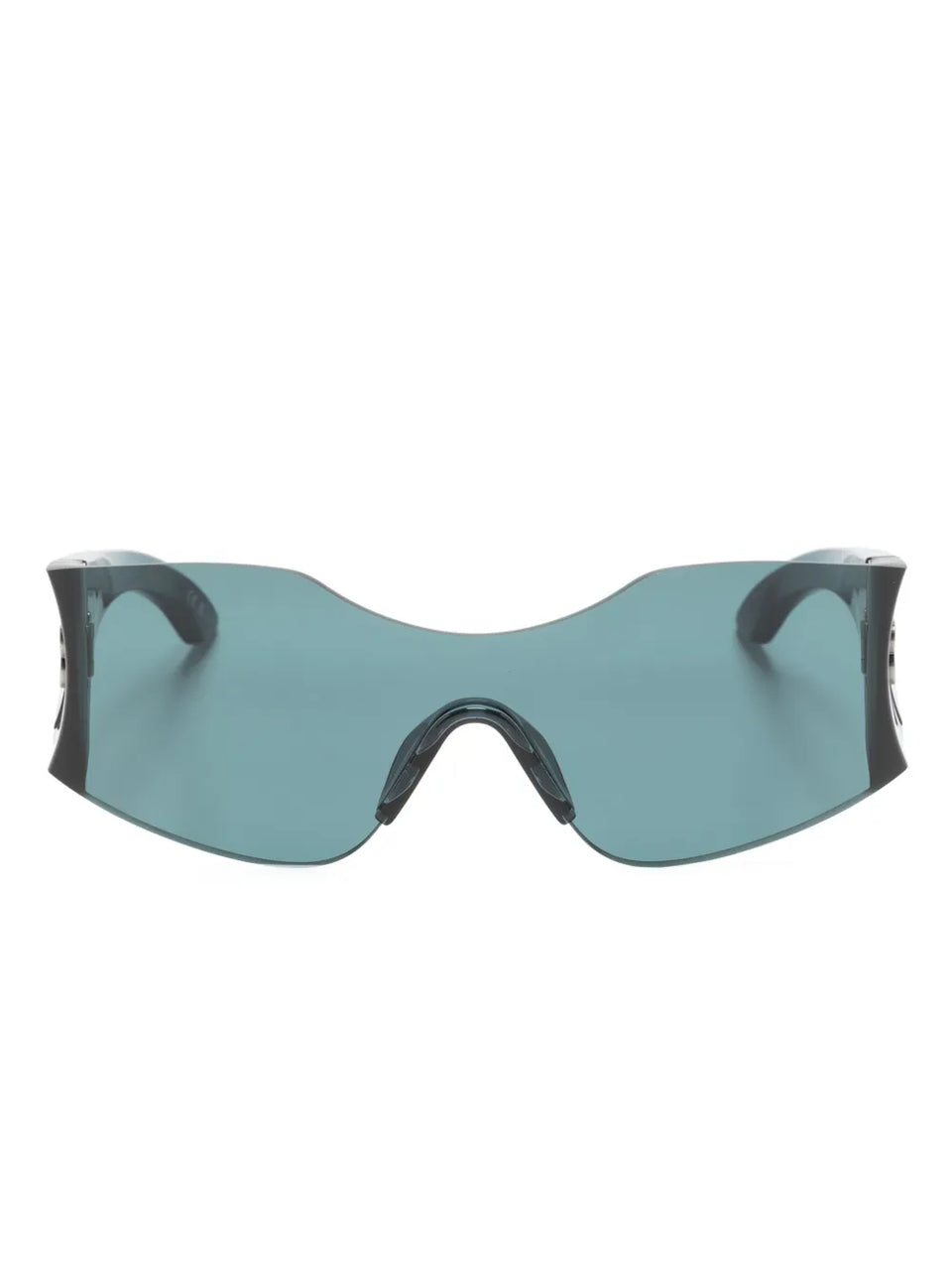 Hourglass shield-frame sunglasses