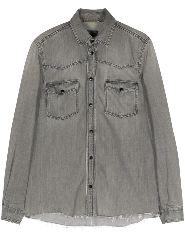2000s denim shirt