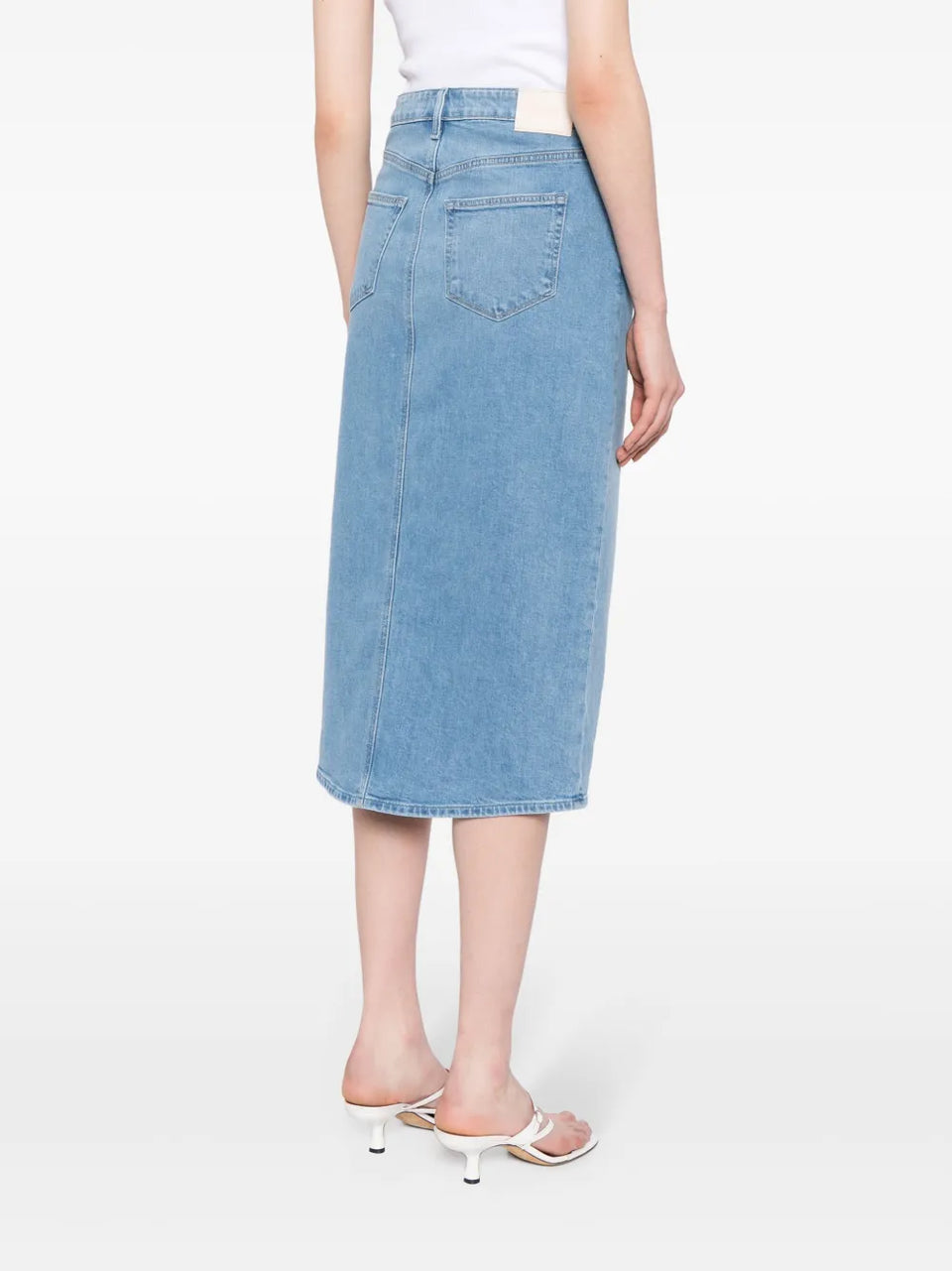Angela denim midi skirt