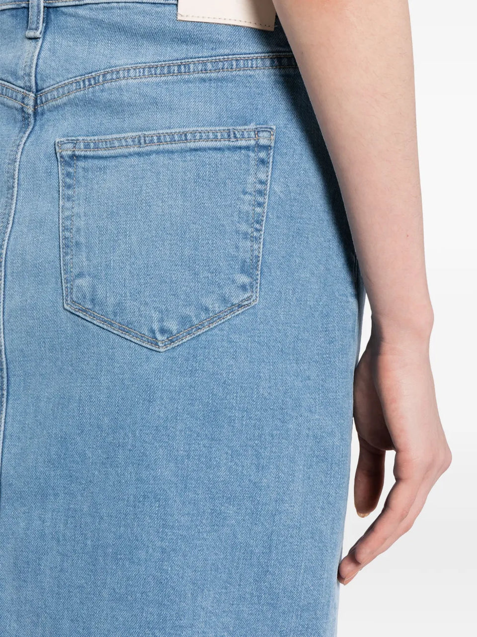 Angela denim midi skirt