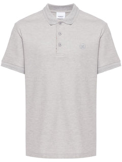 Burberry logo-embroidered cotton polo shirt