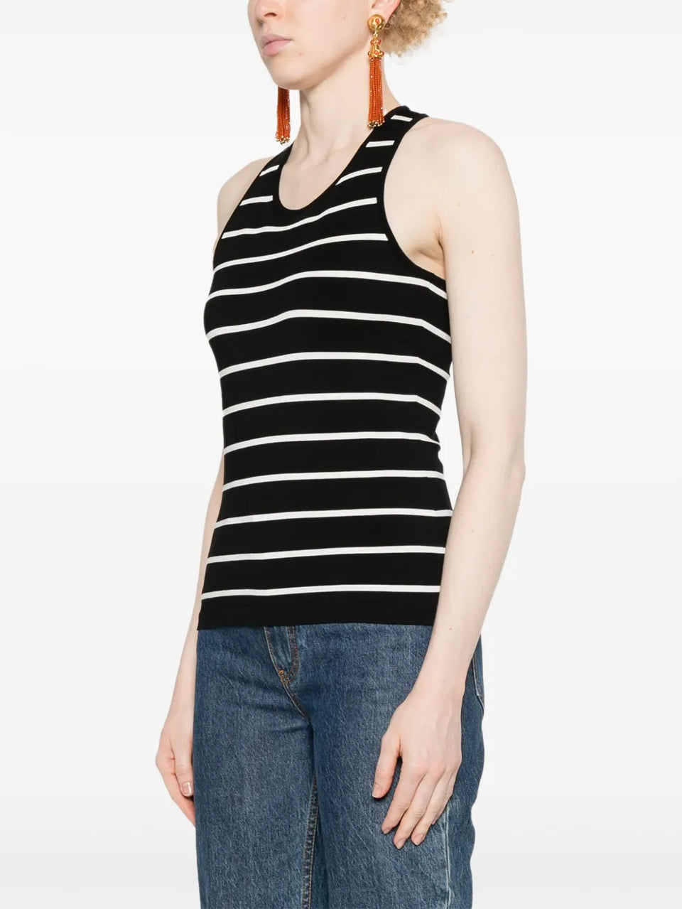 striped knitted top