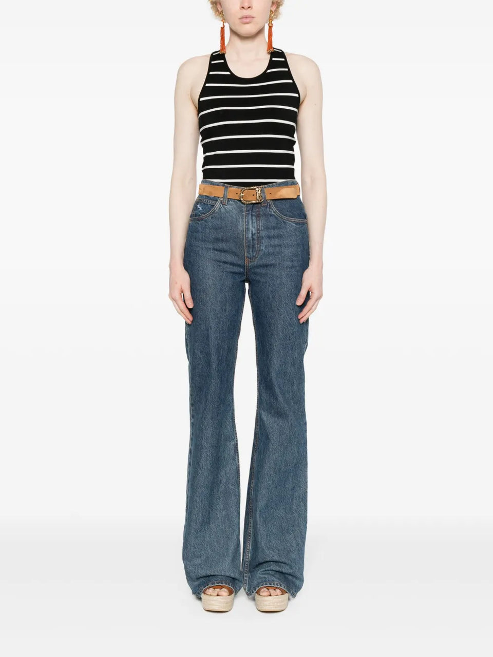 striped knitted top