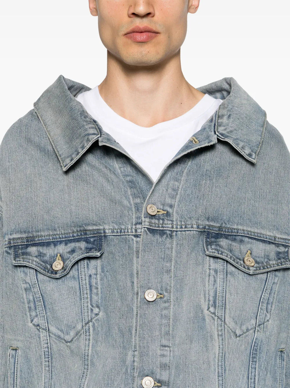 drop-shoulder denim jacket