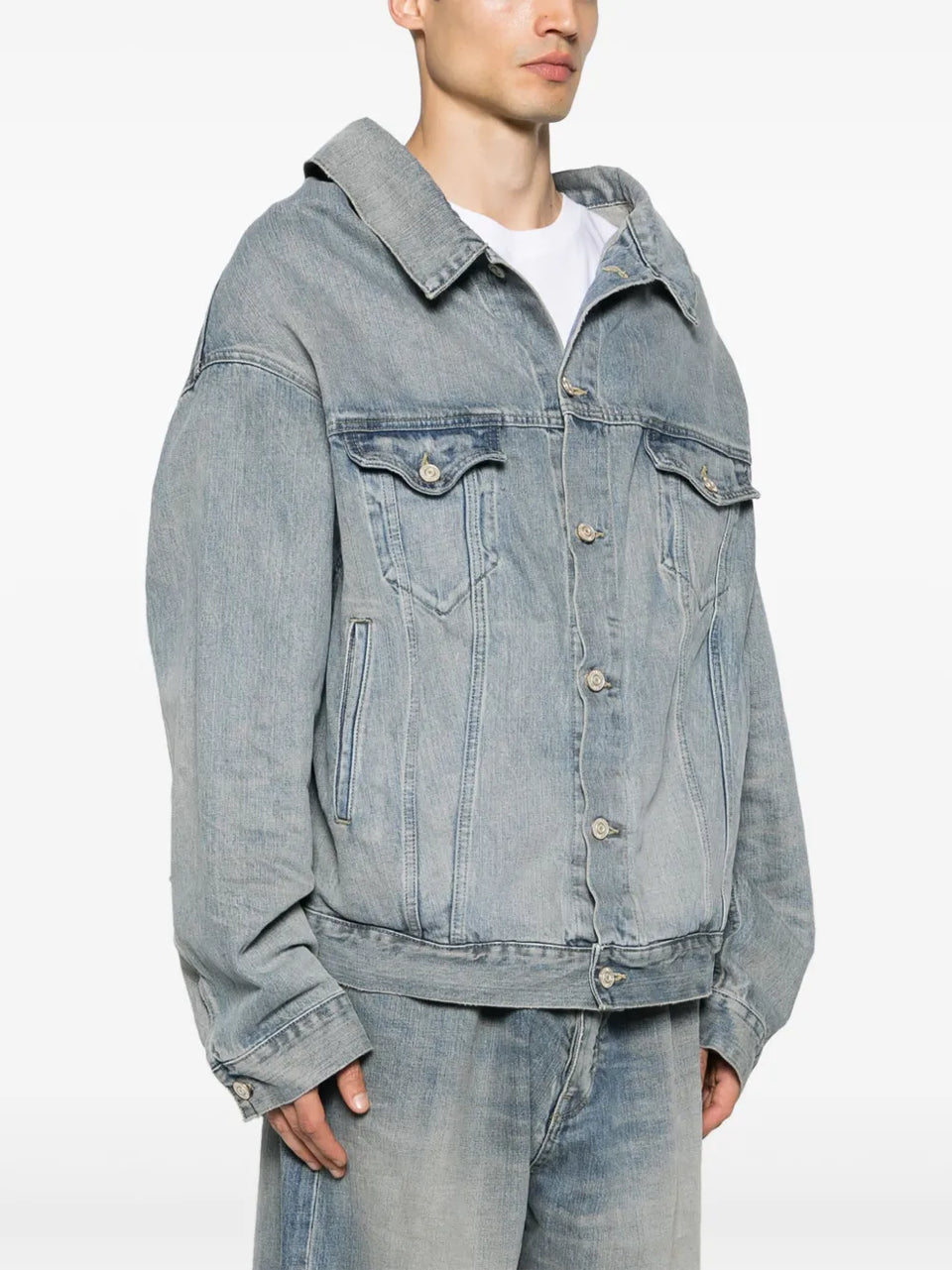 drop-shoulder denim jacket