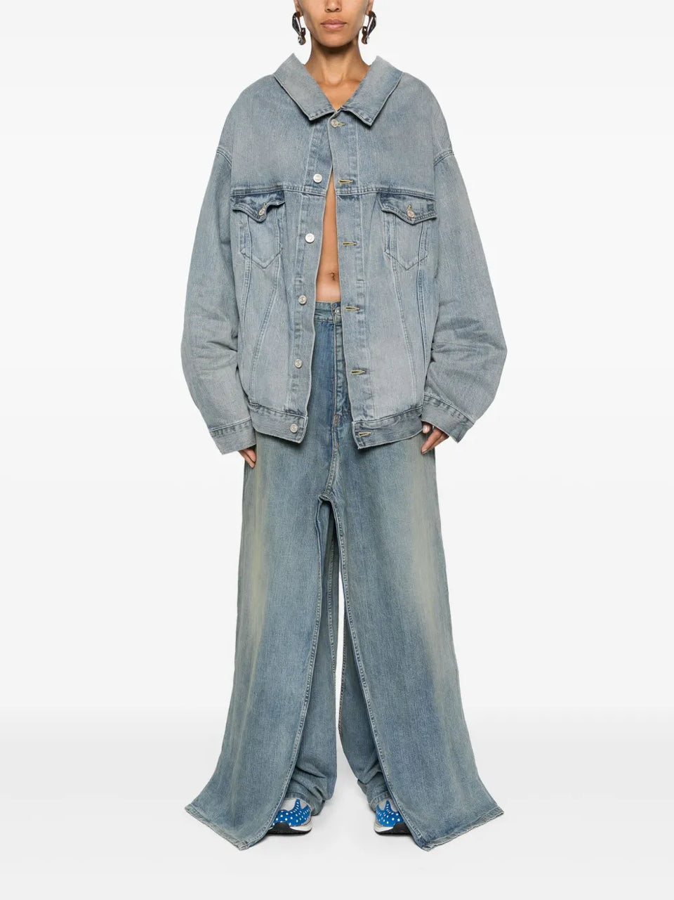 drop-shoulder denim jacket