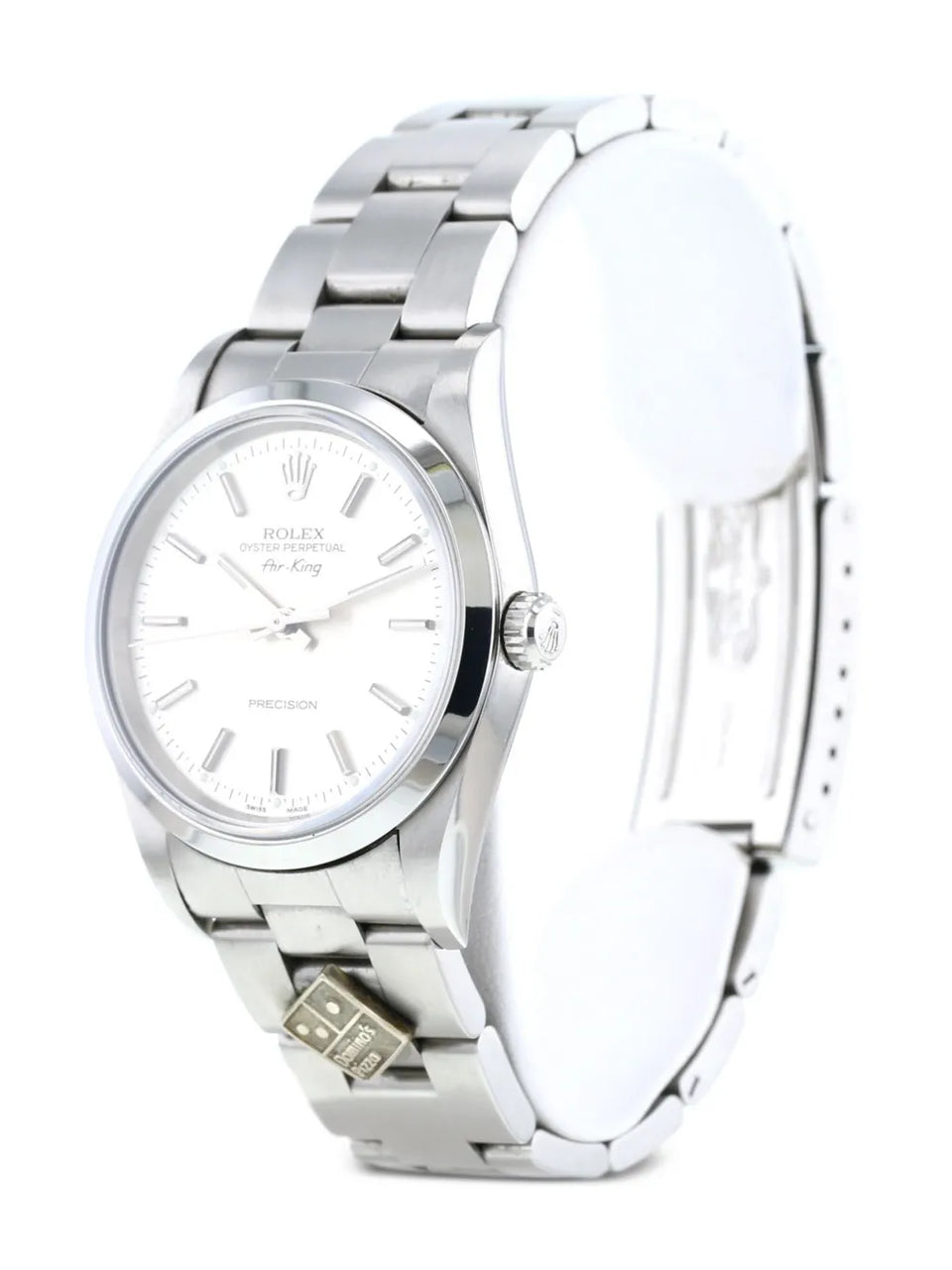 2005 pre-owned Rolex Air King Domino's - 34 mm