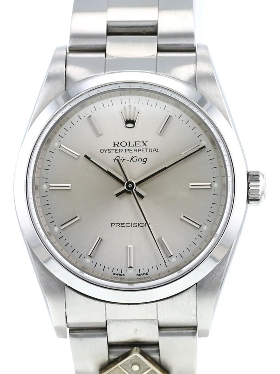 2005 pre-owned Rolex Air King Domino's - 34 mm