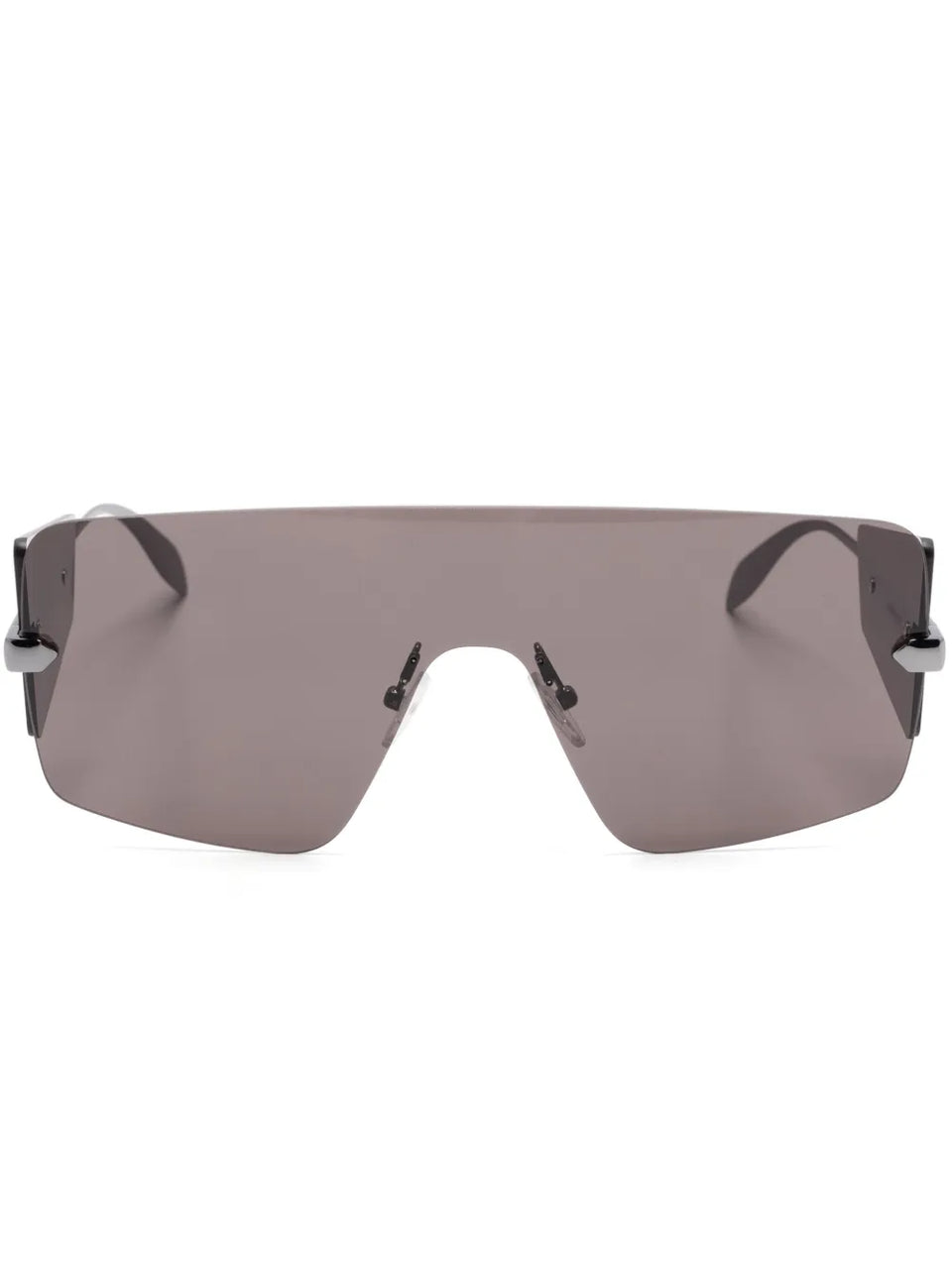 oversize shield-frame sunglasses