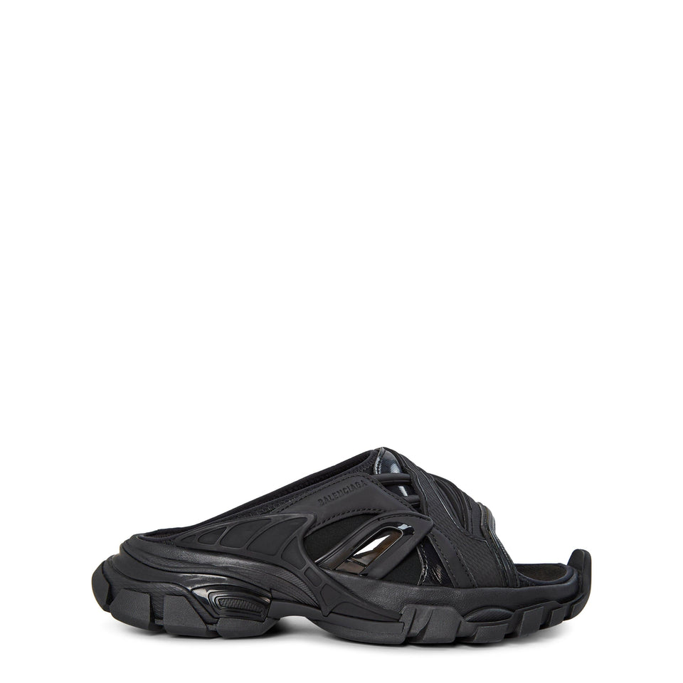 Track Slide Flat Sandals
