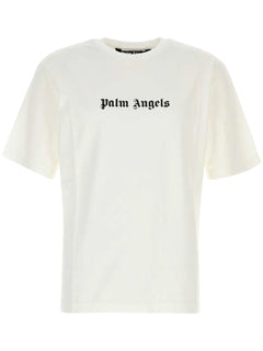 Palm Angels Off White Logo Slim Fit T-Shirt