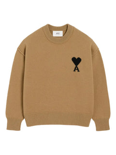 AMI Paris Ami de Coeur sweater bronze