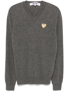 heart-patch sweater
