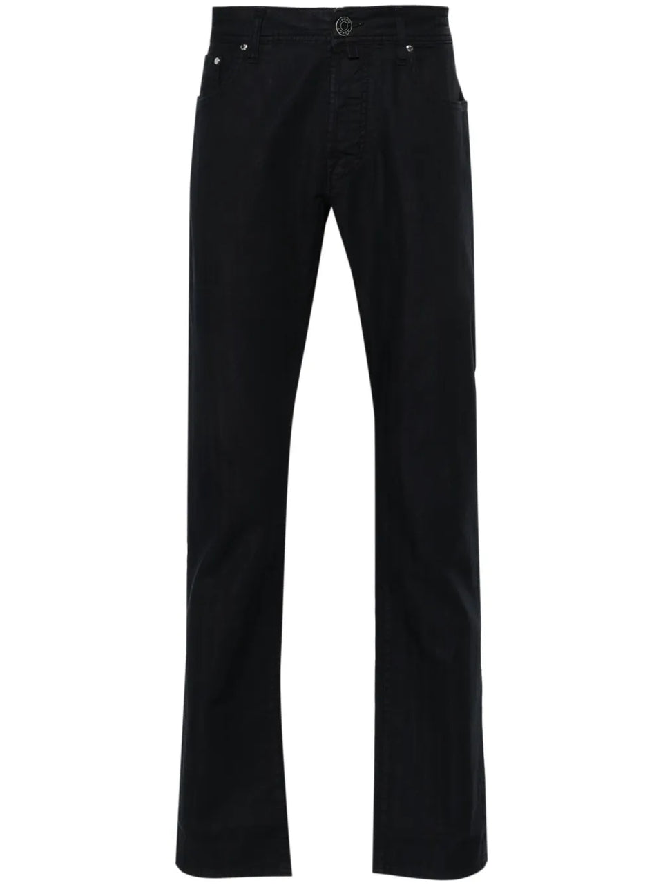 scarf-detail straight trousers